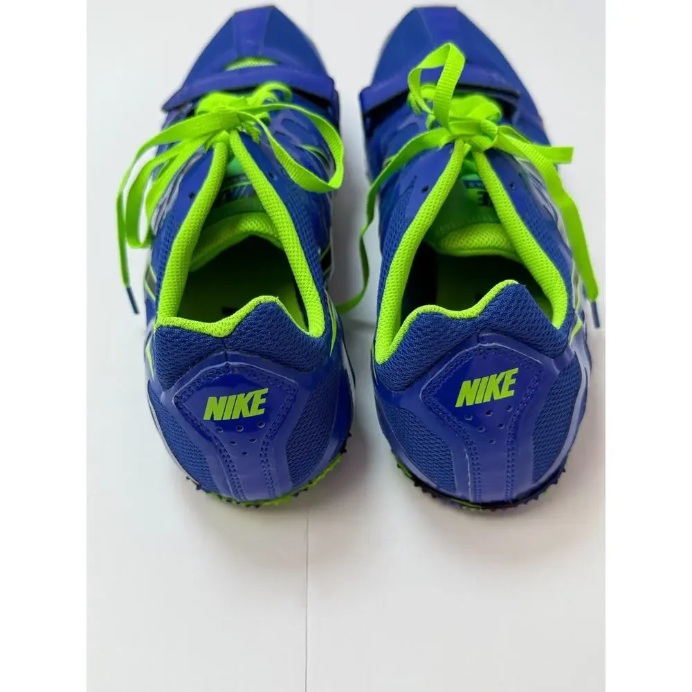 Nike Zoom Rival s 8 Track Spikes Mens Size 13 Blue Lime Running Spring Shoes